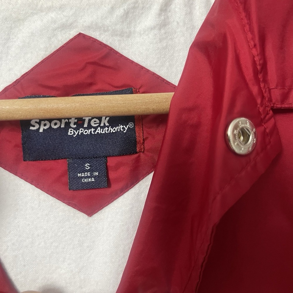 Sport Tek By Port Authority Red Lined Size Small Jacket - Picture 4 of 8